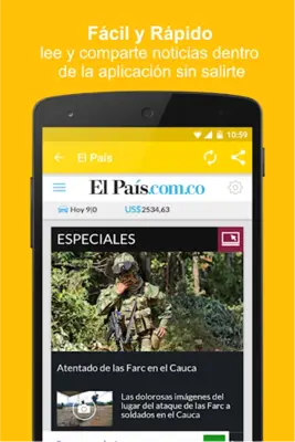 Diarios Colombia android App screenshot 0